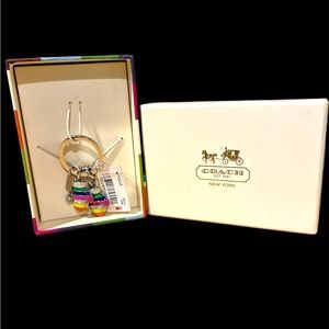 Authentic Coach Label Keychain